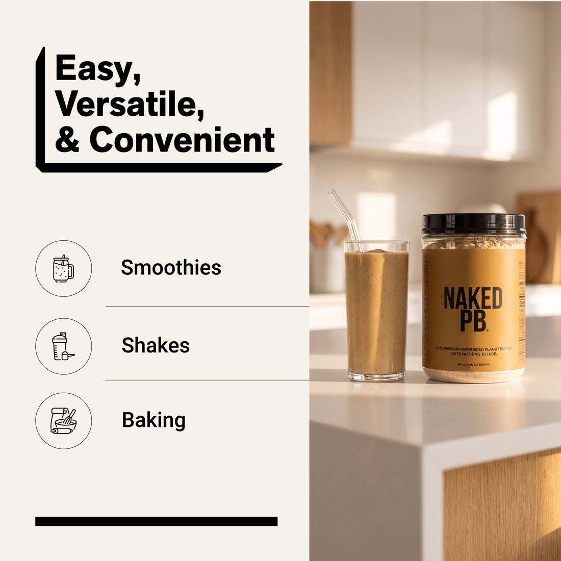 Beurre de cacahuète en poudre | Naked PB - 1.5LB