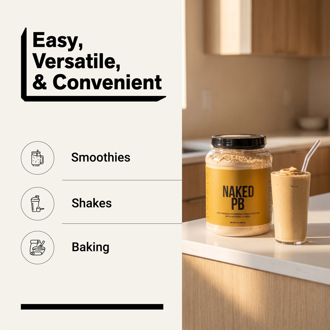 Beurre de cacahuète en poudre | Naked PB - 2LB