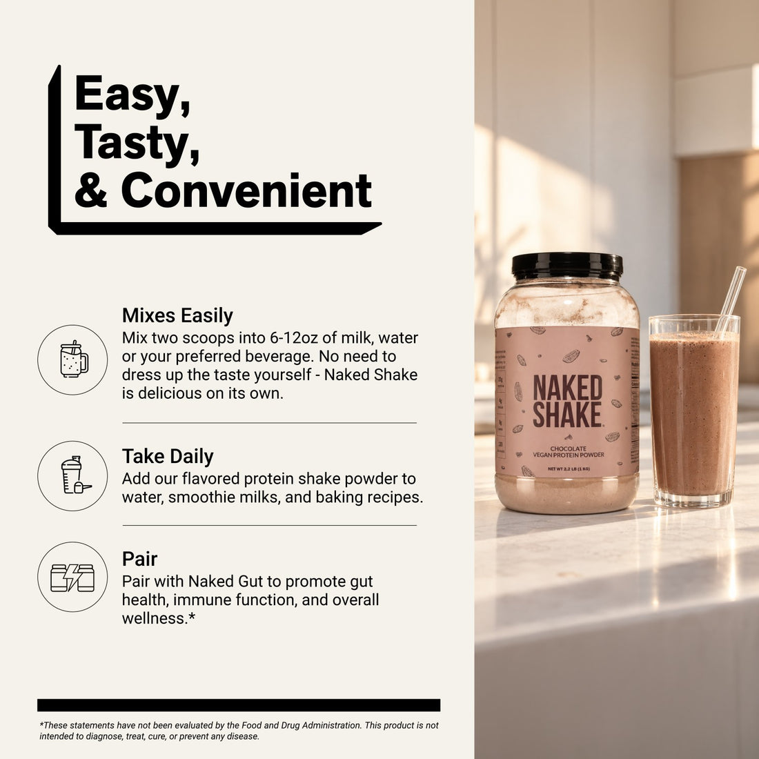 Shake protéiné au chocolat | Naked Shake - 30 portions