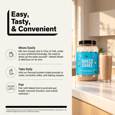 Chocolate Coconut Almond Protein Shake | Naked Shake - 30 Portions
