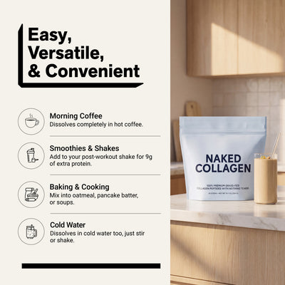 Collagen Peptides Packets | 20 Naked Collagen Packets