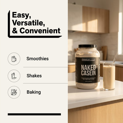 Vanilla Casein Protein Powder | Naked Vanilla Casein - 2LB