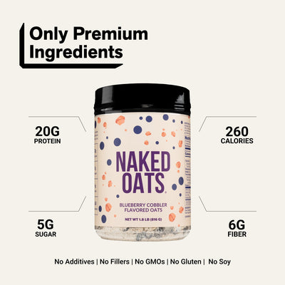 Avoine protéinée Cobbler aux myrtilles | Naked Oats