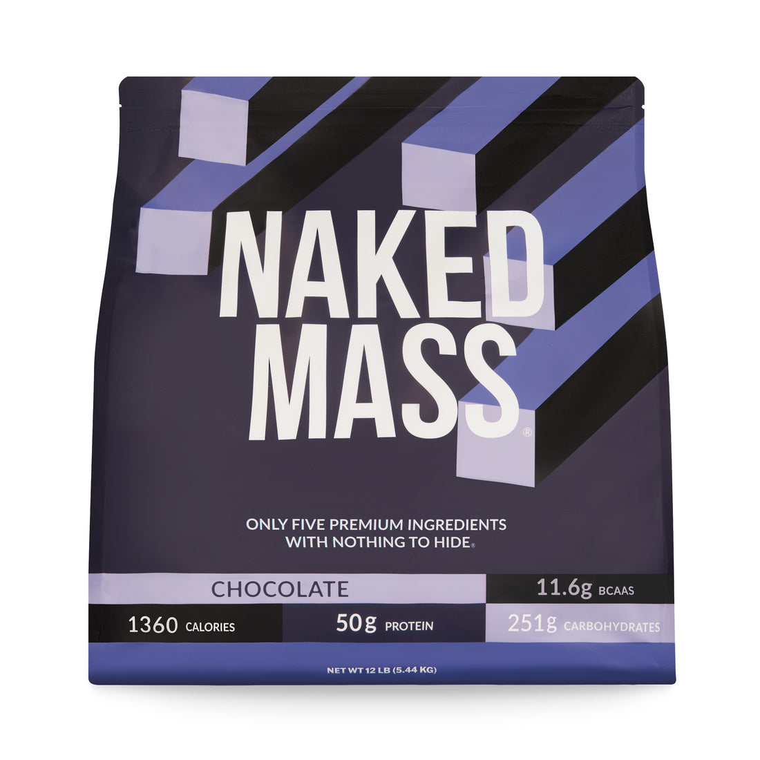Supplément de protéines de gain de poids au chocolat | Naked Chocolate Mass - 8LB