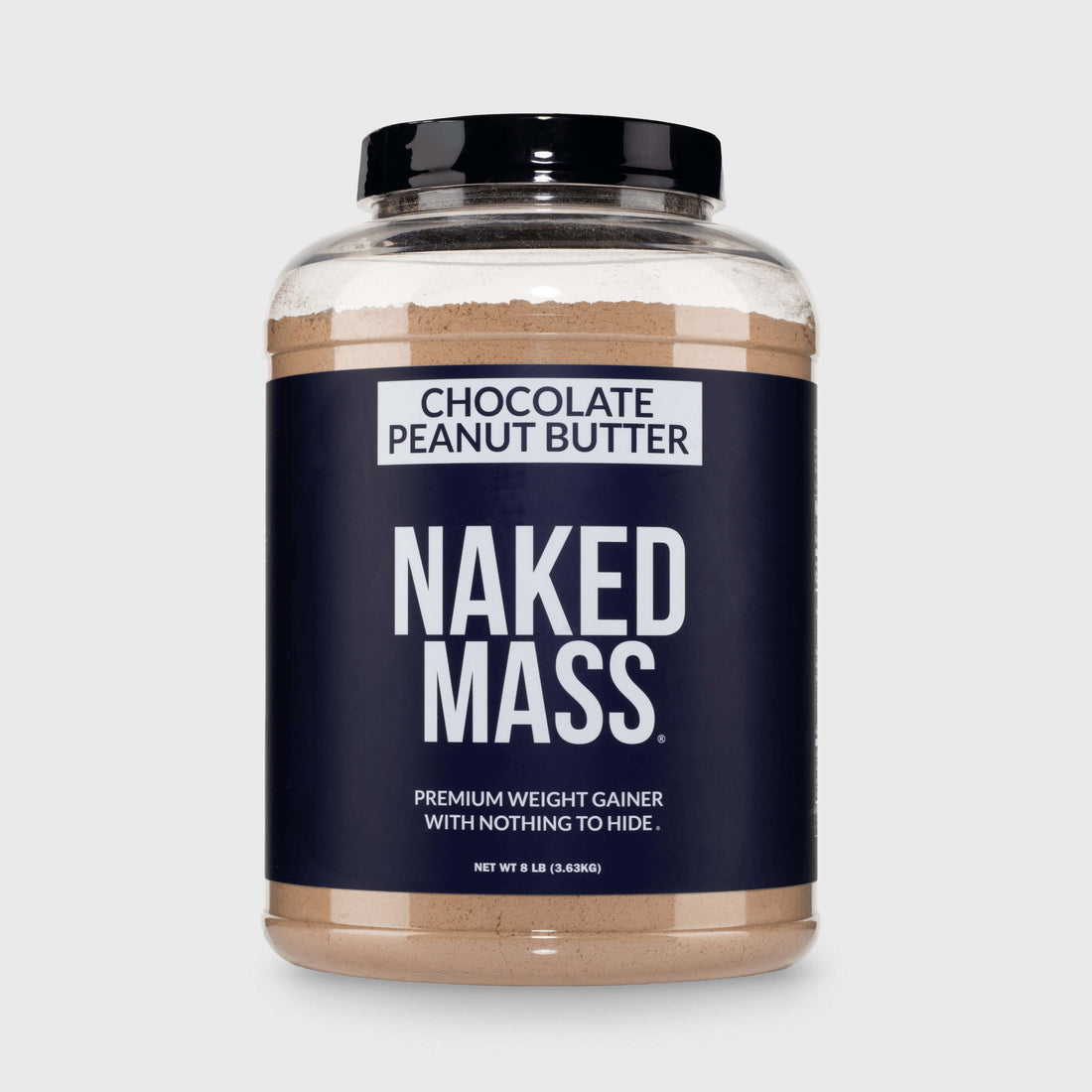 Chocolate Peanut Butter Weight Gainer Protein Supplement | Naked Mass - 8LB