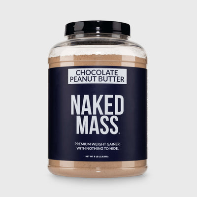 Chocolate Peanut Butter Weight Gainer Protein Supplement | Naked Mass - 8LB