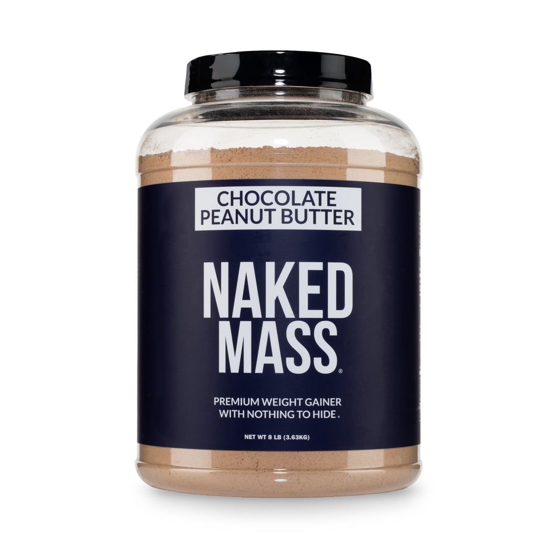 Chocolate Peanut Butter Weight Gainer Protein Supplement | Naked Mass - 8LB