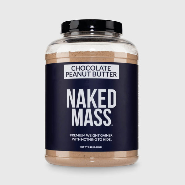 Chocolate Peanut Butter Weight Gainer Protein Supplement | Naked Mass - 8LB