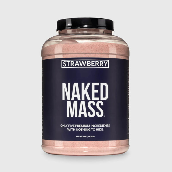 Strawberry Weight Gainer Protein Supplement | Naked Mass - 8LB