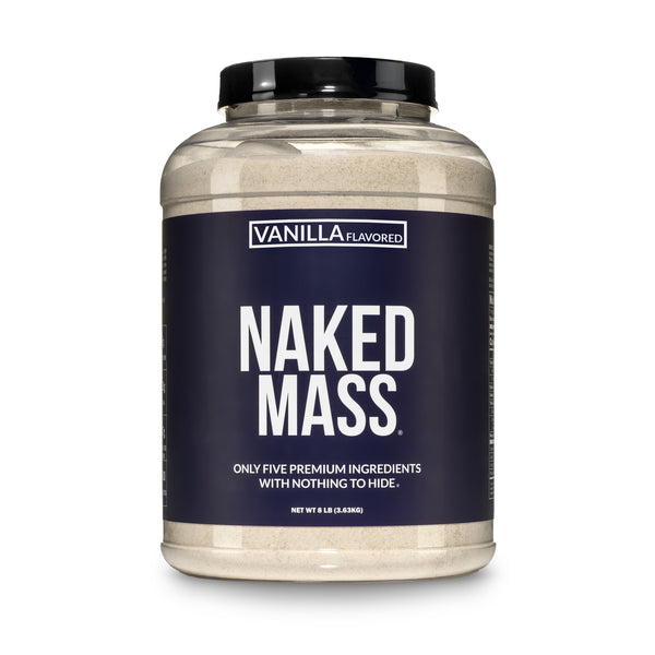 Vanilla Weight Gainer Protein Supplement | Vanilla Naked Mass - 8LB