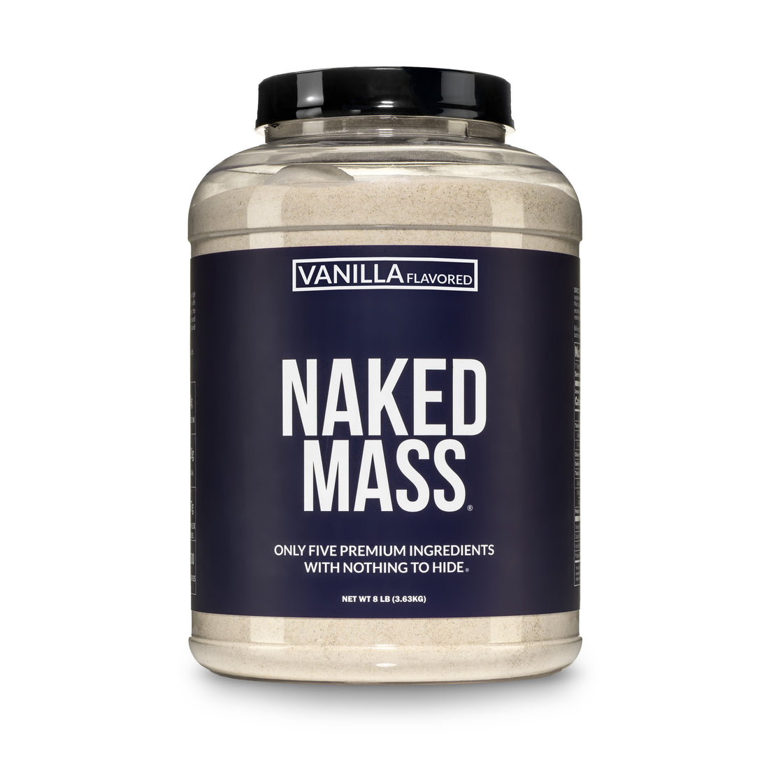 Vanilla Mass Gainer Protein Supplement | Naked Vanilla Mass - 8LB