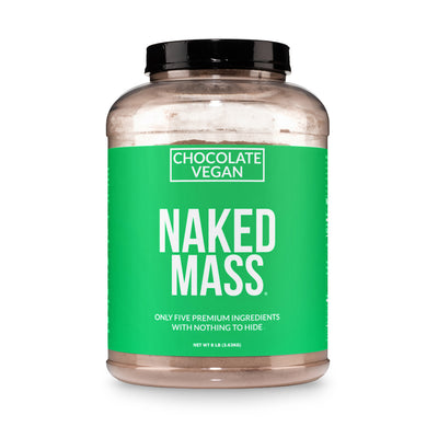 Chocolate Vegan Weight Gainer Supplement | Naked Vegan Mass - 8LB