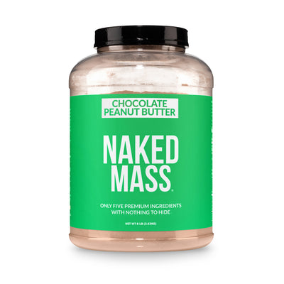 Supplément de poids végétal au beurre de cacahuète et au chocolat | Naked Vegan Mass - 8LB