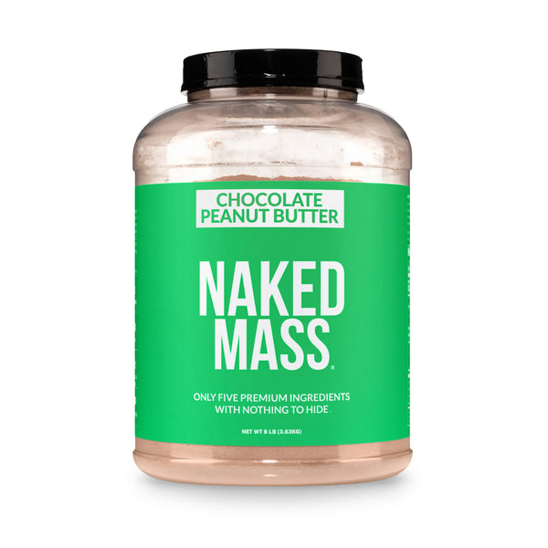 Chocolate Peanut Butter Vegan Weight Gainer Supplement | Naked Vegan Mass - 8LB