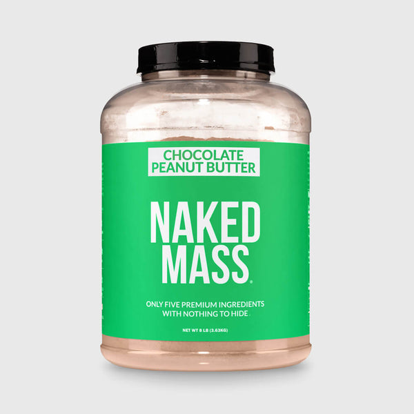 Chocolate Peanut Butter Vegan Weight Gainer Supplement | Naked Vegan Mass - 8LB