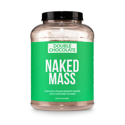 Double Chocolate Vegan Weight Gainer Supplement | Naked Vegan Mass - 8LB