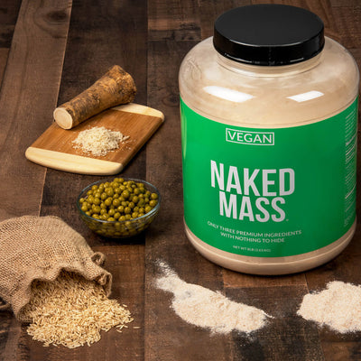 Vanilla Vegan Weight Gainer Supplement | Naked Vegan Mass - 8LB