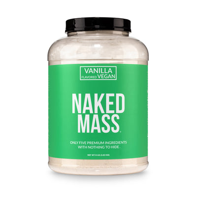 Vanilla Vegan Weight Gainer Supplement | Naked Vegan Mass - 8LB