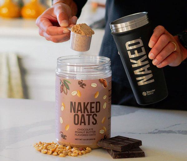 For protein oats, add two rounded scoops to 5 fl oz of milk and refrigerate for 5+ hours. For a protein shake, add two rounded scoops to 6-12 fl oz of your preferred beverage and blend for 15-20 seconds.