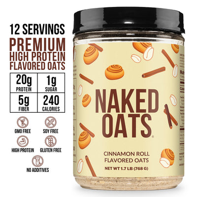 Avoine protéinée roulée à la cannelle | Naked Oats