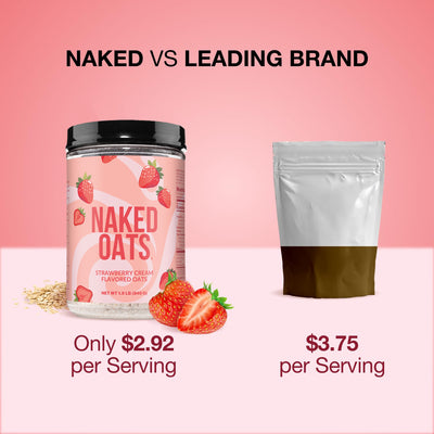 Avoine protéinée à la crème de fraise | Naked Oats