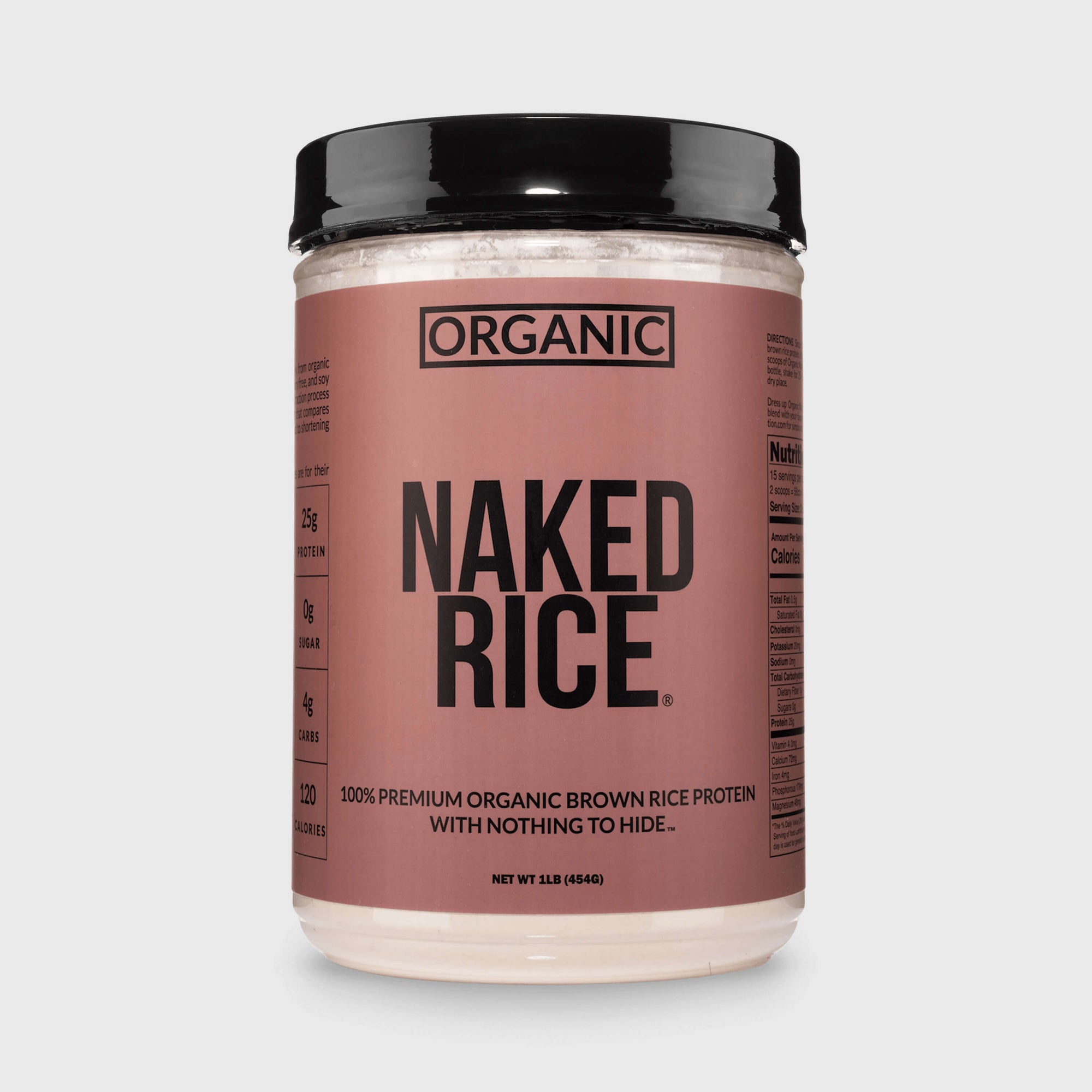 Organic Brown Rice Protein Powder 1lb | Naked Rice - 1lb