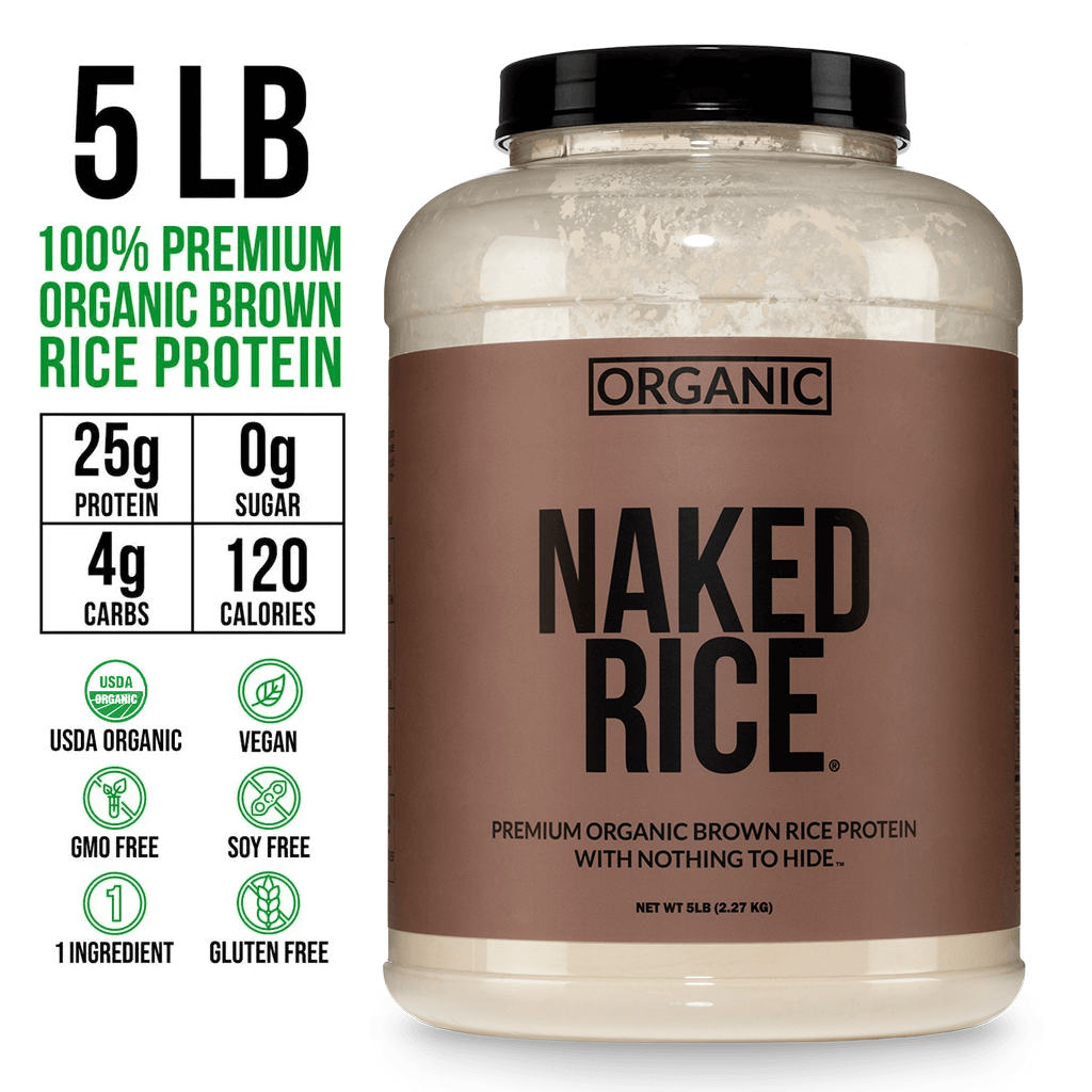 Protéines de riz brun biologique en poudre | Naked Rice - 5lb