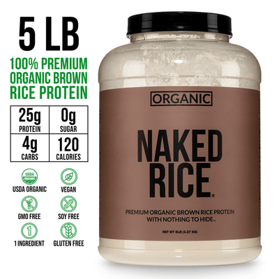 Protéines de riz brun biologique en poudre | Naked Rice - 5lb