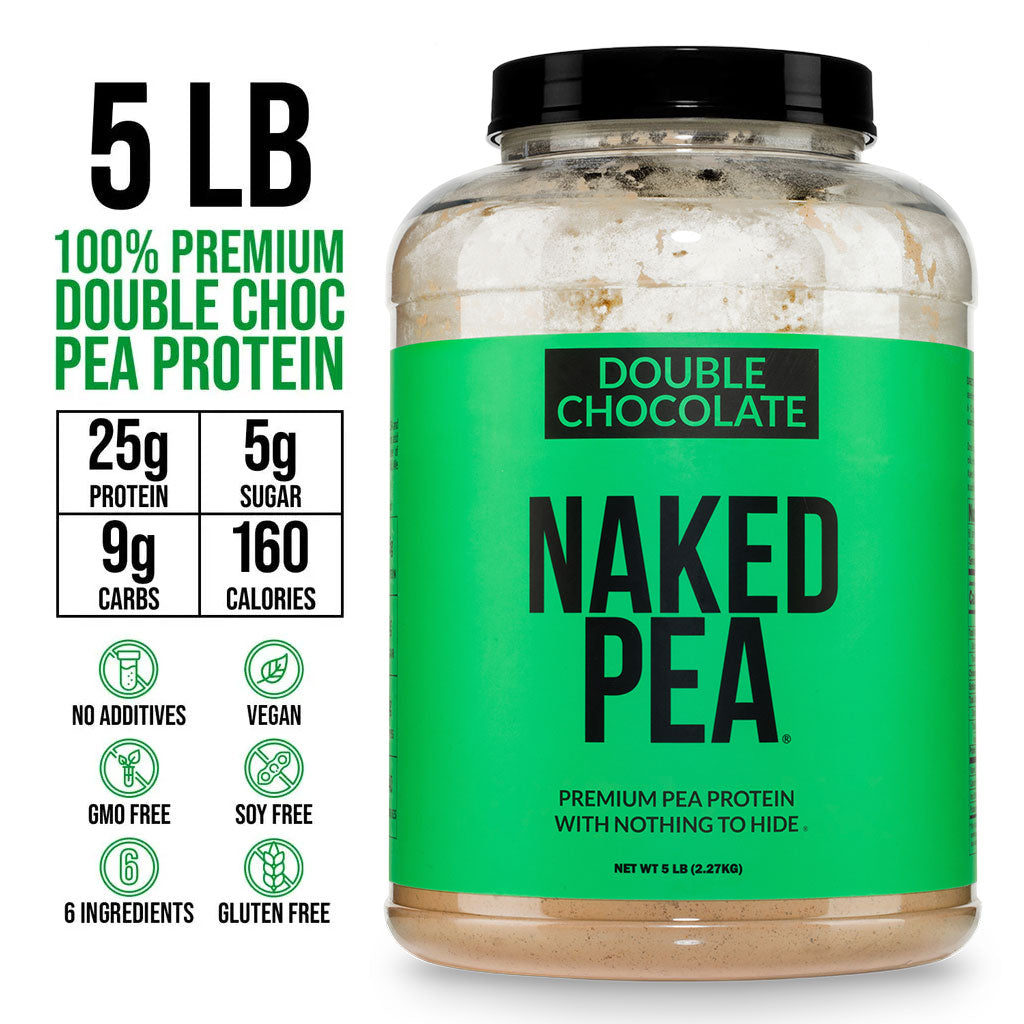 Double Chocolate Pea Protein Powder | Naked Pea - 5LB