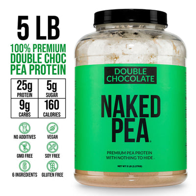 Double Chocolate Pea Protein Powder | Naked Pea - 5LB