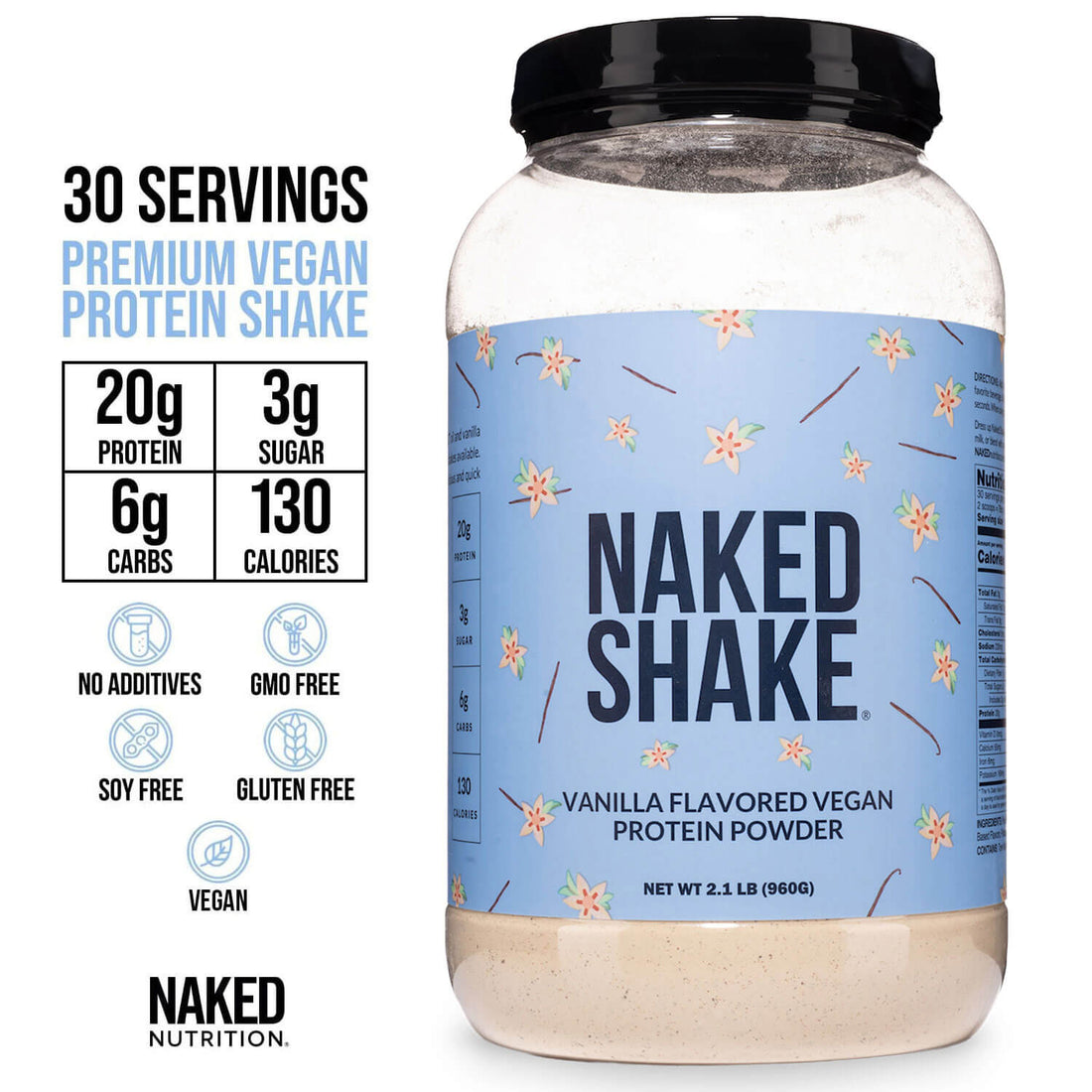 Boisson protéinée à la vanille | Naked Shake - 30 portions