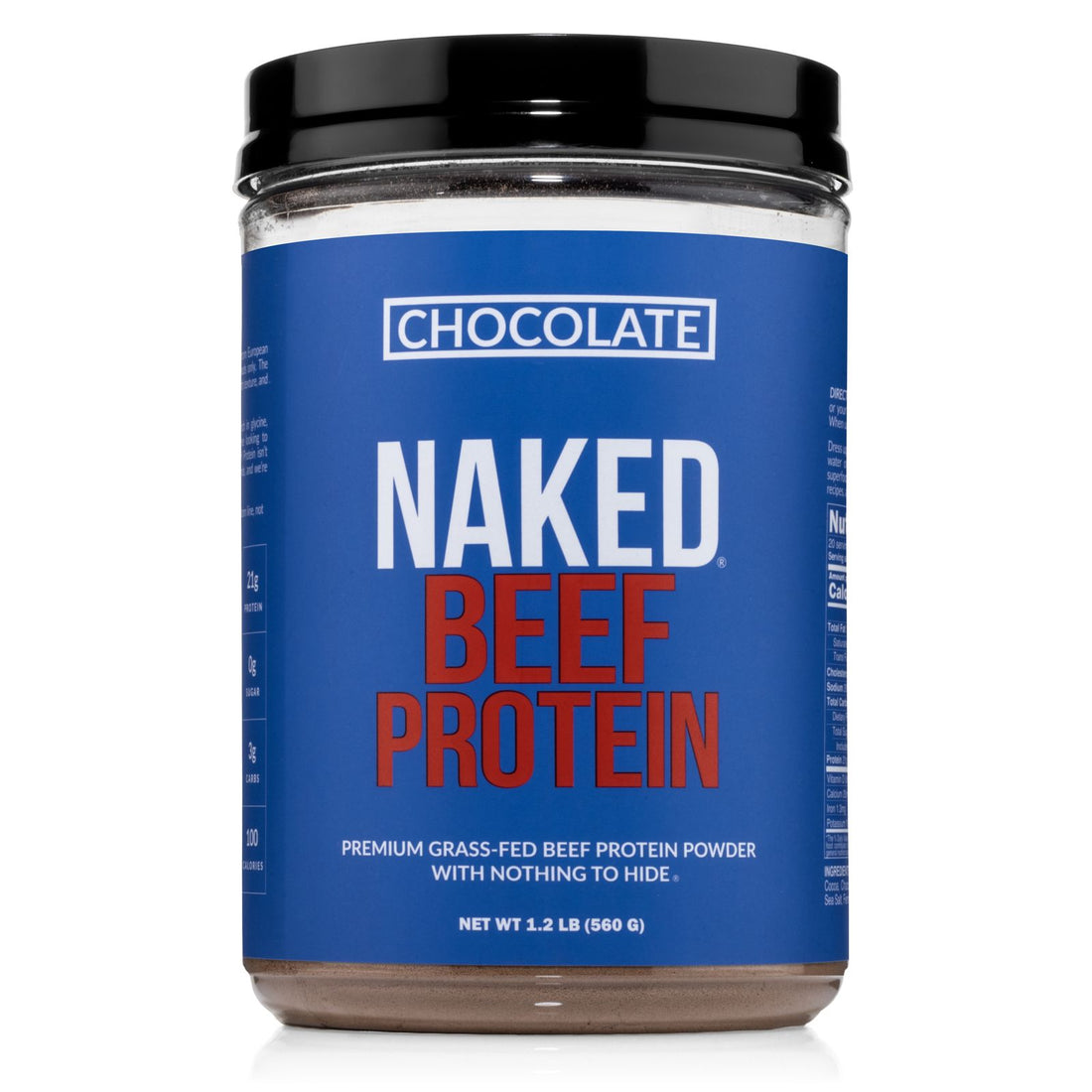 Chocolate Beef Protein Powder | Naked Chocolate Beef Protein - 1.2LB