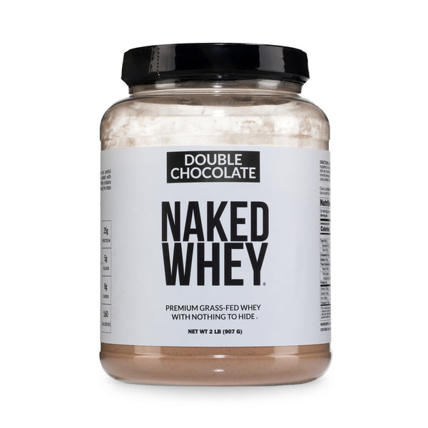 Double Chocolate Whey Protein Powder 2LB | Naked Whey - 2LB