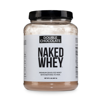 Double Chocolate Whey Protein Powder 2LB | Naked Whey - 2LB