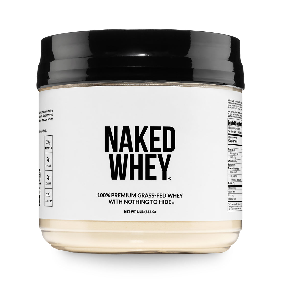 Grass Fed Whey Protein Powder | Naked Whey - 1lb