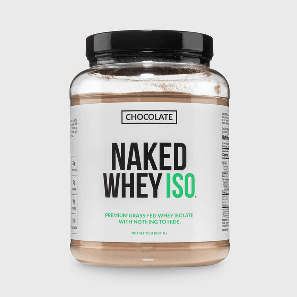 Chocolate Grass Fed Whey Isolate Protein Powder | Naked Whey Isolate - 2LB