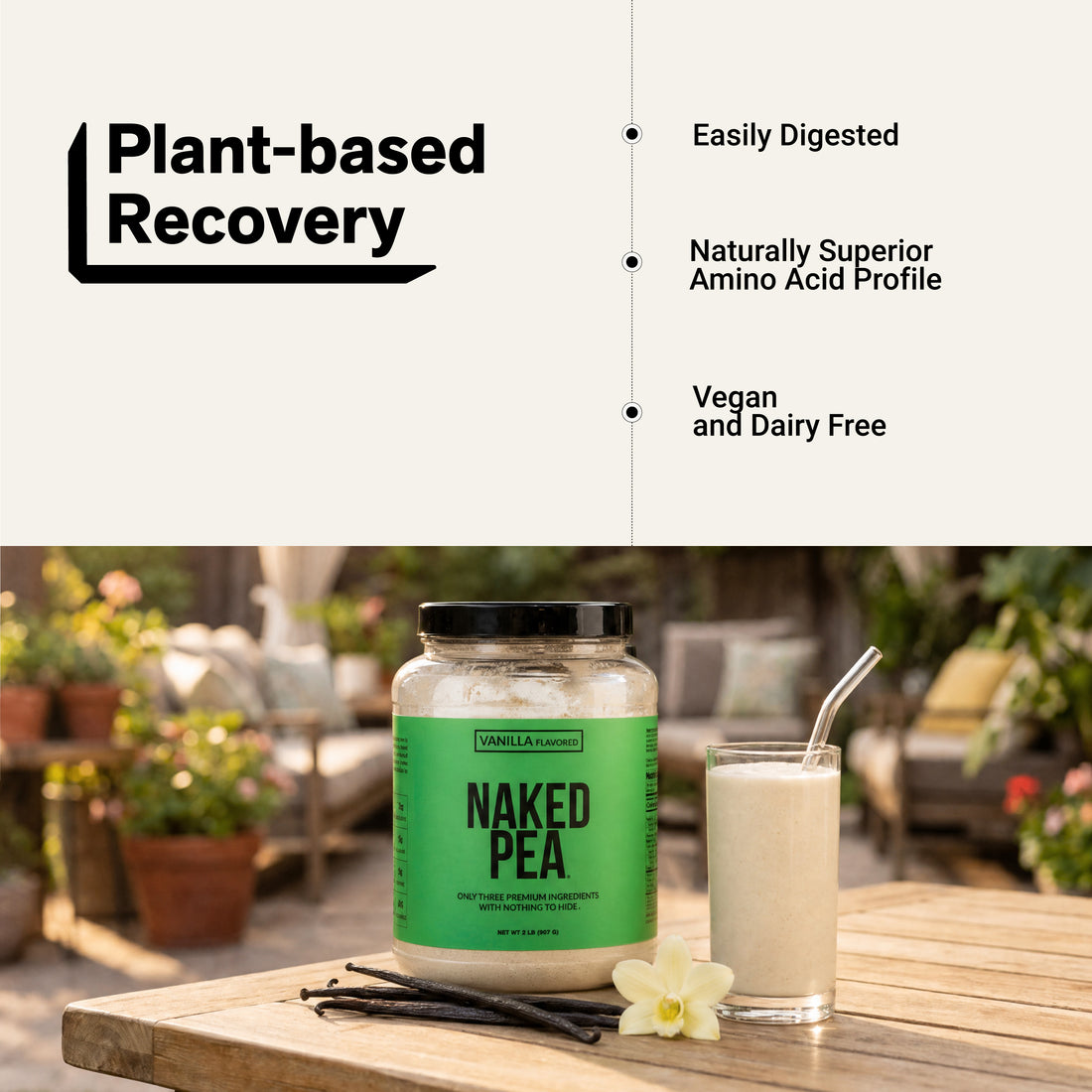 amino acid pea protein vegan dairy-free