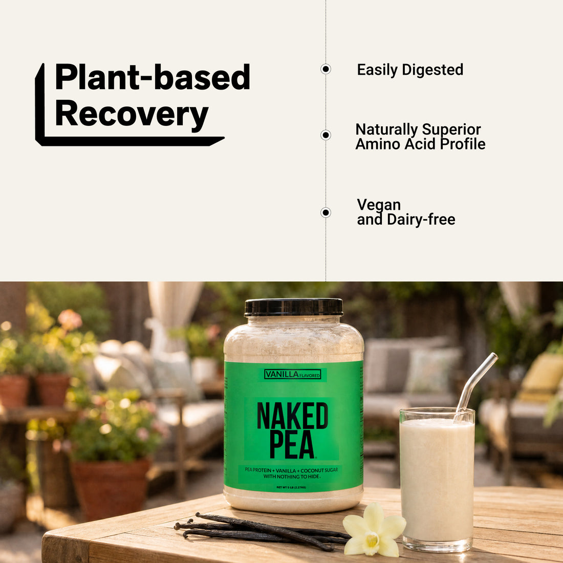amino acid pea protein vegan dairy-free