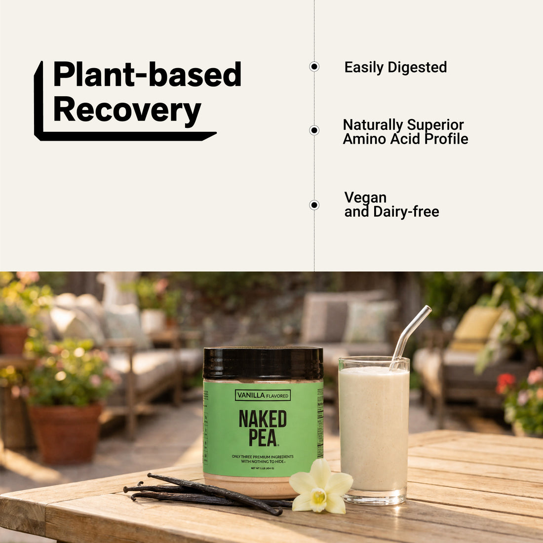 amino acid pea protein vegan dairy-free