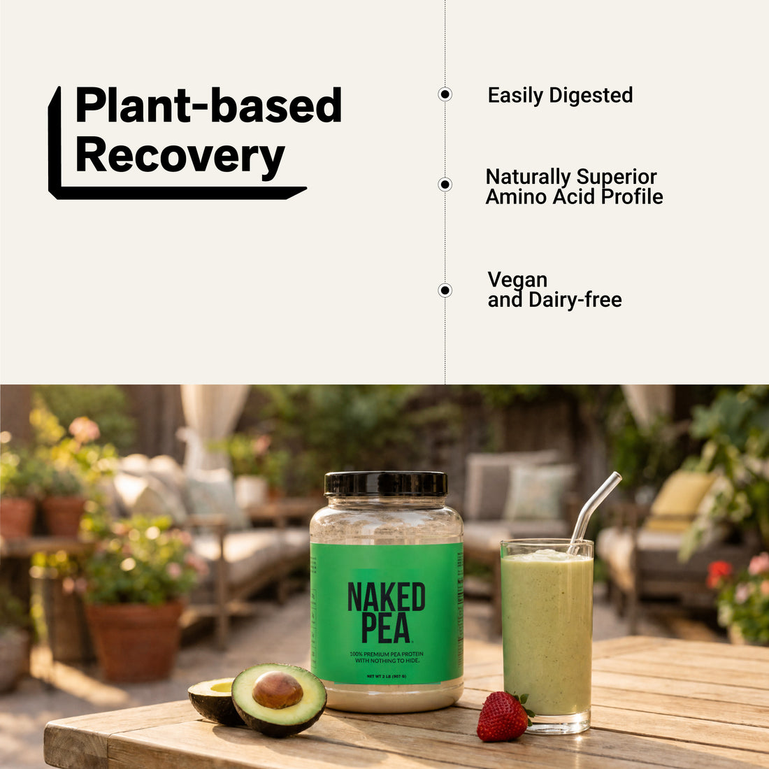 amino acid pea protein vegan dairy-free
