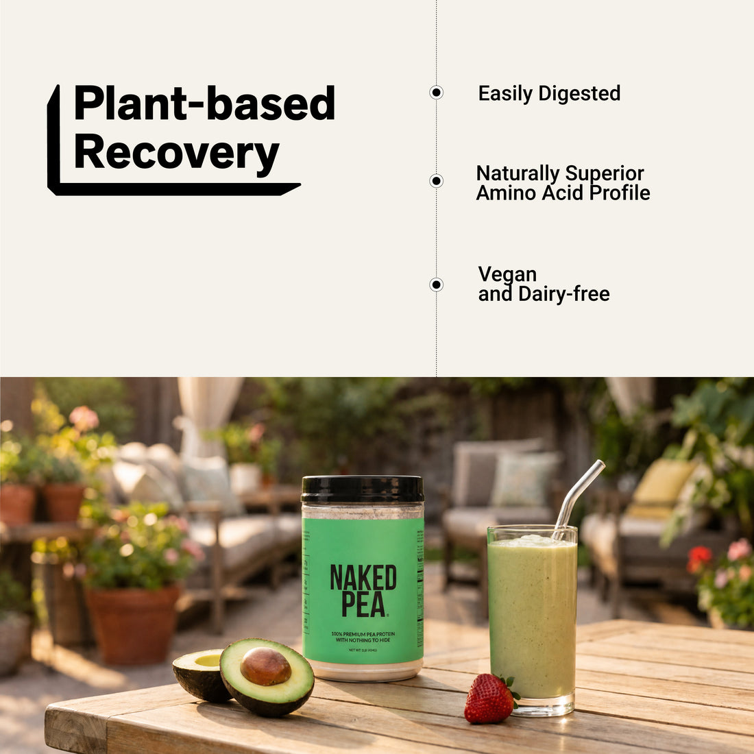 Pea Protein Powder 1lb | Naked Pea - 1lb