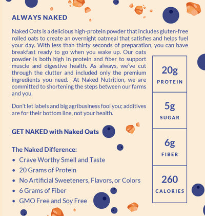 Avoine protéinée Cobbler aux myrtilles | Naked Oats