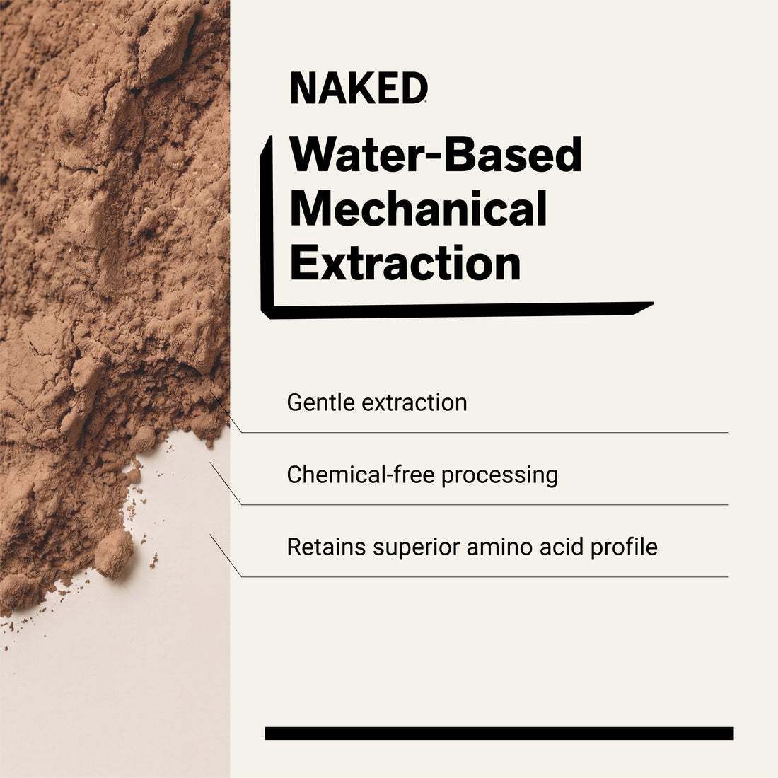 chemical-free processing water-based mechanical extraction pea protein powder