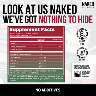 Cherry Lime Branched Chain Amino Acids | Naked BCAAs - 34 Servings