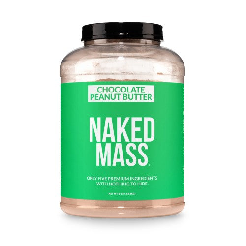 Chocolate Peanut Butter Vegan Mass Gainer Supplement | Naked Vegan Mass - 8LB