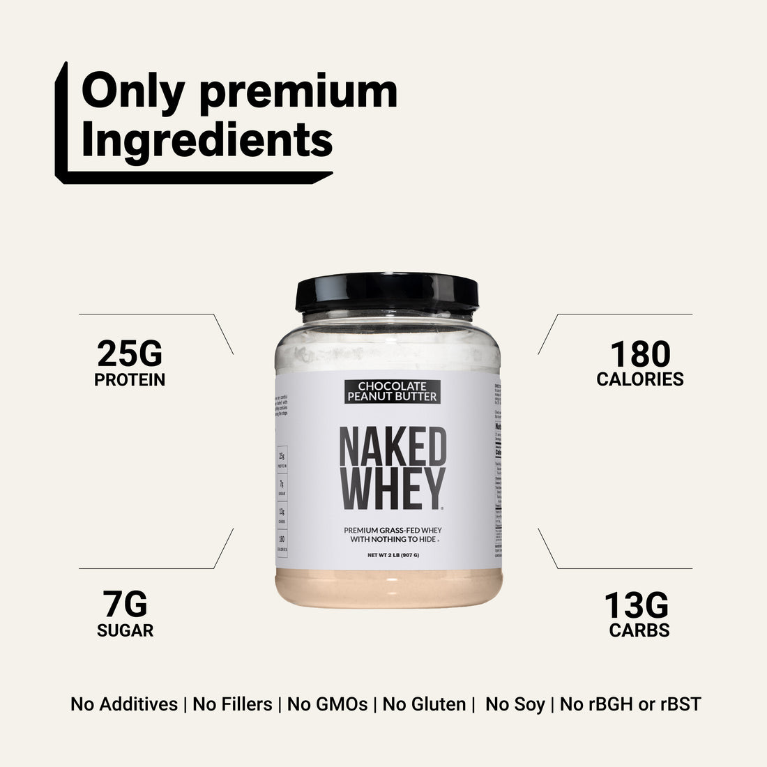 whey isolate protein powder clean ingredient gluten-free soy-free
