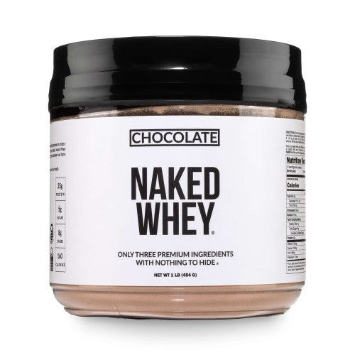 Protéine de lactosérum en poudre au chocolat 1lb | Naked Chocolate Whey - 1LB