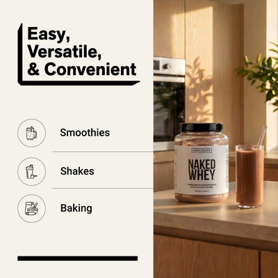 chocolate whey protein smoothies shakes baking