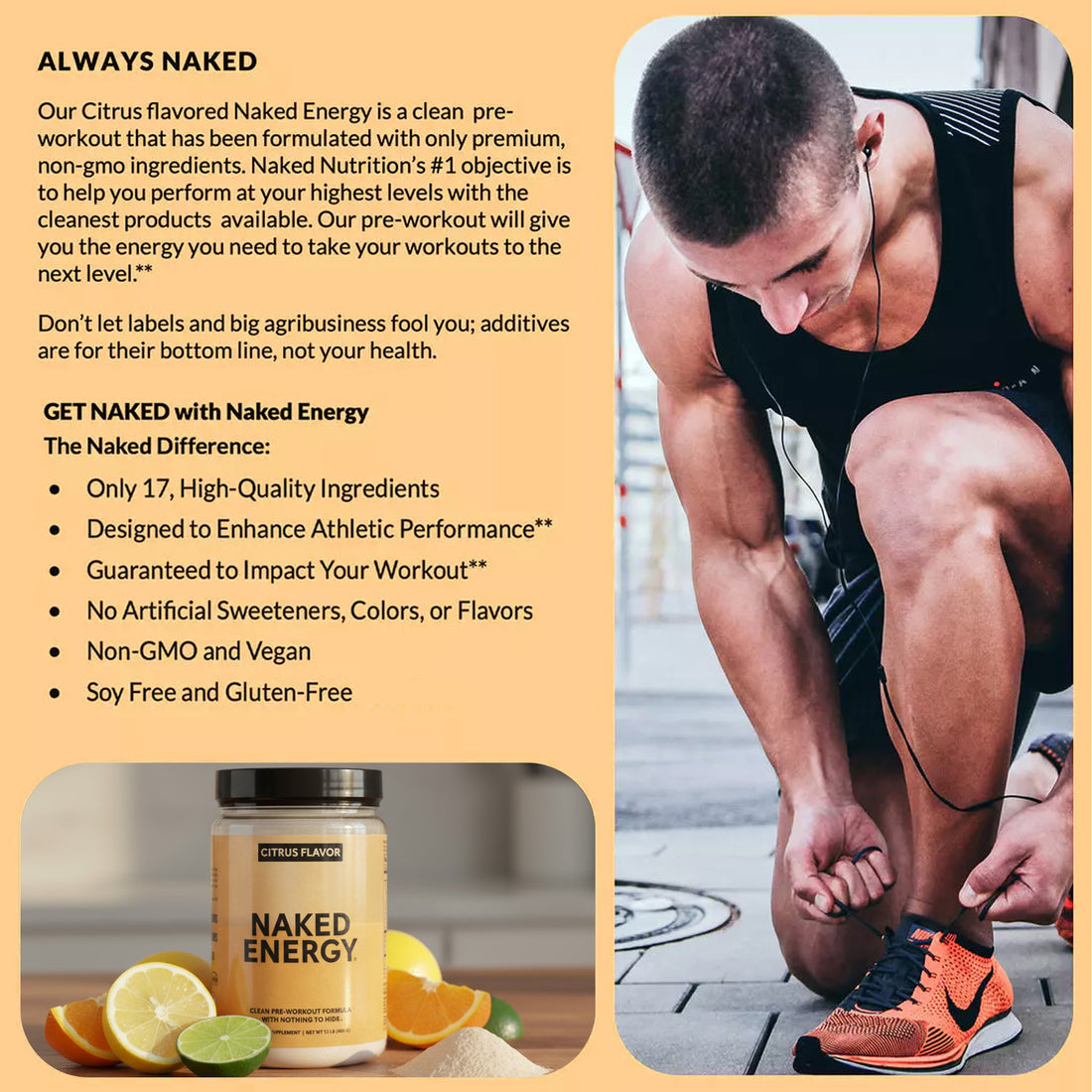 Pre Workout Supplement Citrus