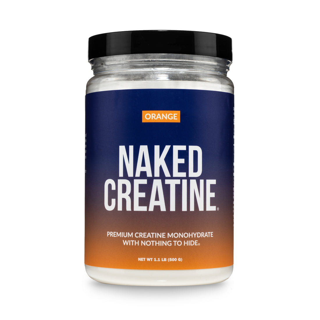 creatine monohydrate powder gmo-free no-additives flavored orange